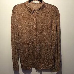 Frye & Co Monica Floral Boho Long Sleeve Top Size medium Brand New‎